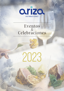 Portada catálogo Eventos y Celebraciones Ariza Distribuciones 2023
